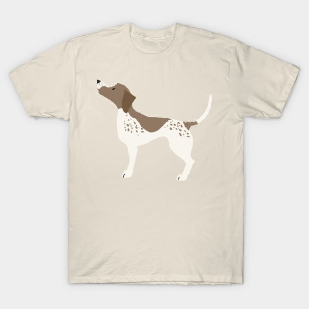 Pointer Dog T-Shirt by JunkyDotCom